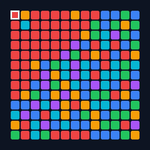 Flood It — Jeu de Puzzle d'Inondation de Couleur