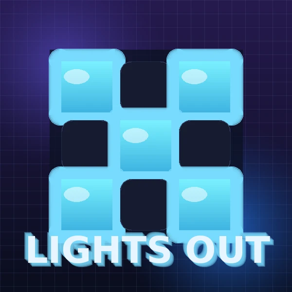Lights Out — Puzzle Classique de Lumières Néon