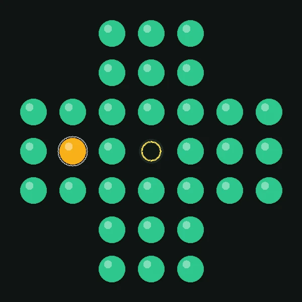 Solitaire — Casse-tête Classique du Plateau en Croix