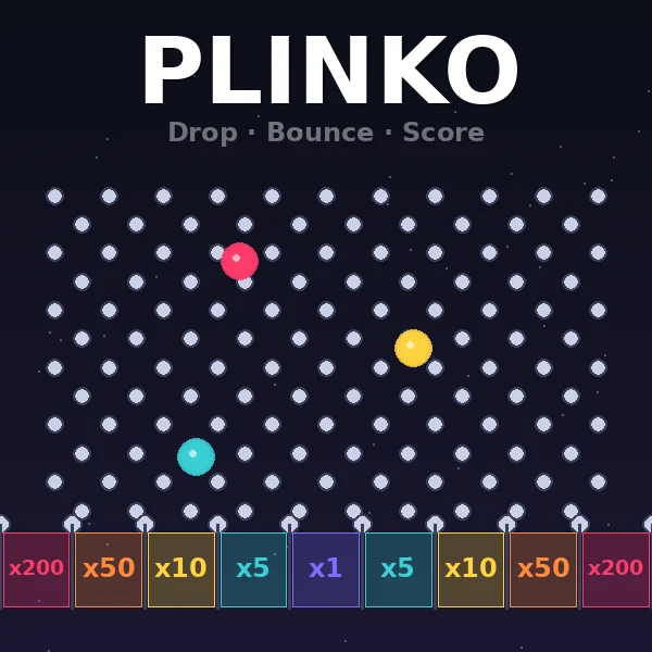 Plinko — Drop-the-Ball Multiplier Arcade