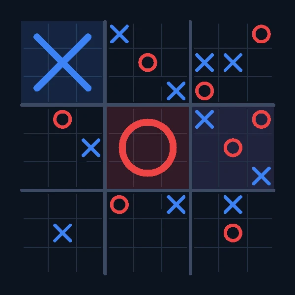 Ultimate Tic-Tac-Toe — Strategy Game vs CPU Online